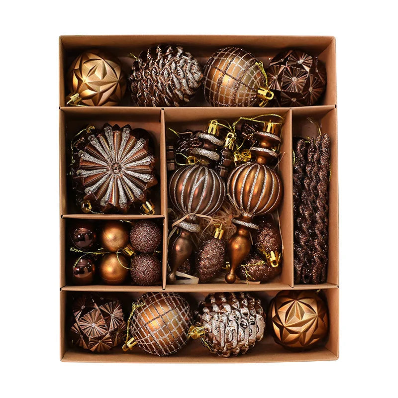60pcs Christmas Ball Christmas Tree Decoration Ornaments for Home Decor Halloween New