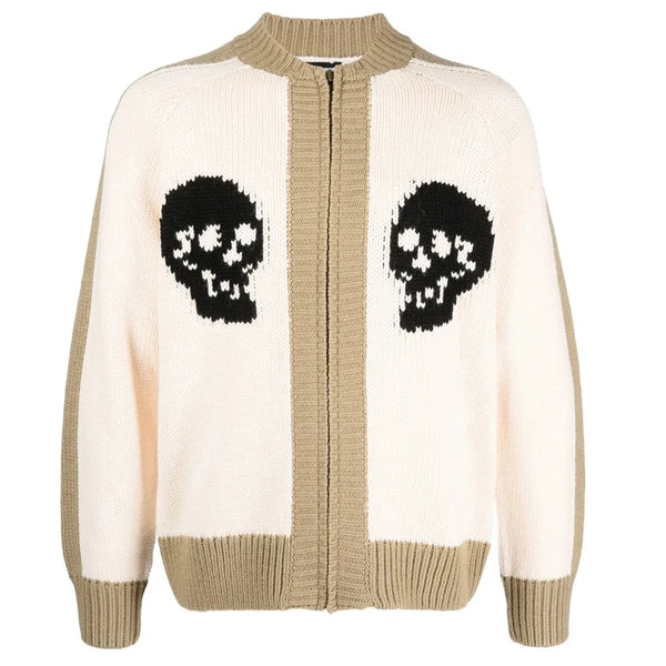 Sweater Skull Zip Up Cardigan Sweaters Boys Cardigan Sweater Skull Mens Custom Cardigan