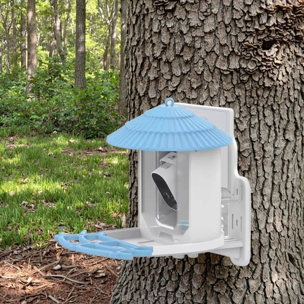 Automatic Smart Solar & Battery Powered Bird Feeder IPx6 Waterproof with Night Vision 4MP