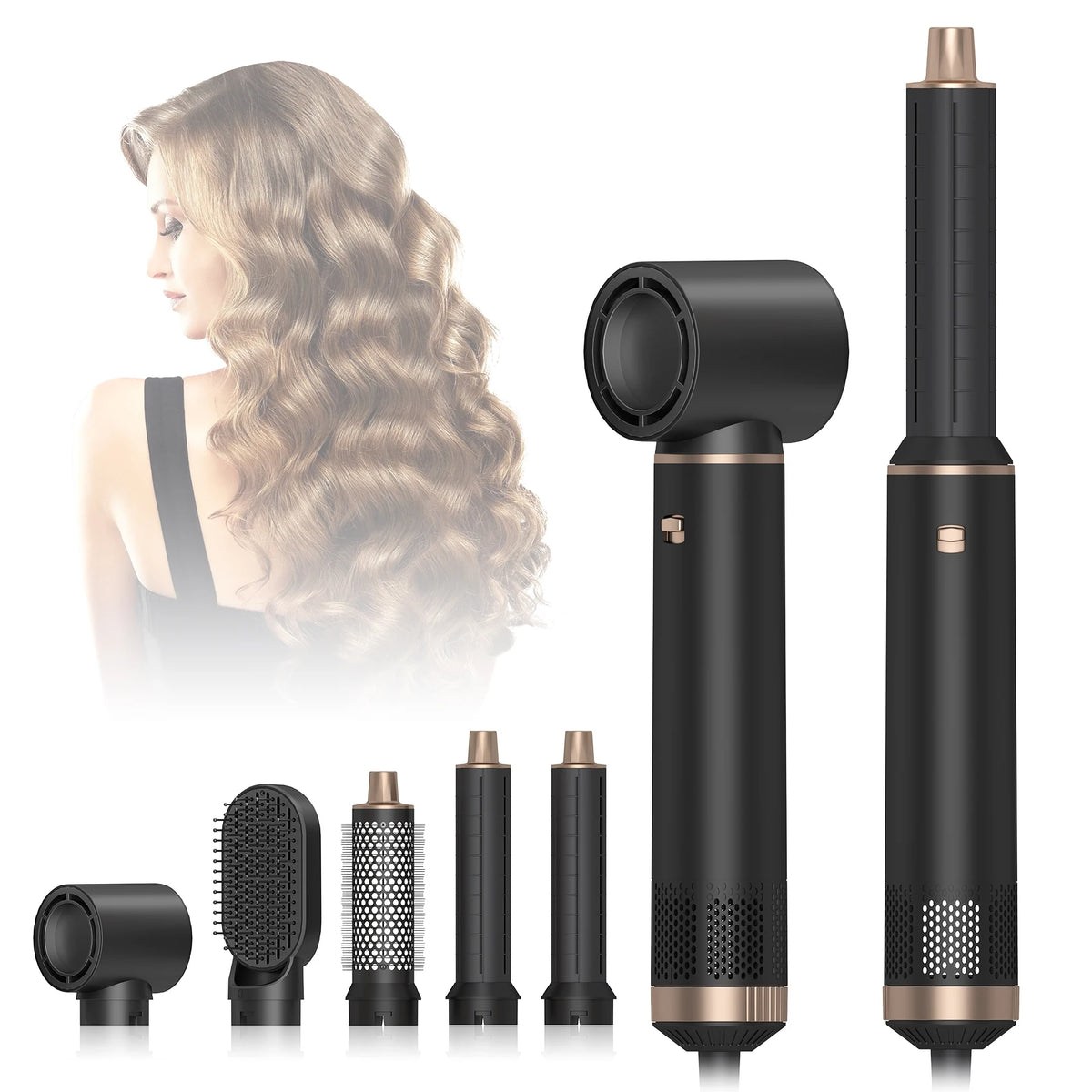 Five Plus 5 in 1 Styler Hair Dryer One Step Hair Dryer Professional Hair Straightener