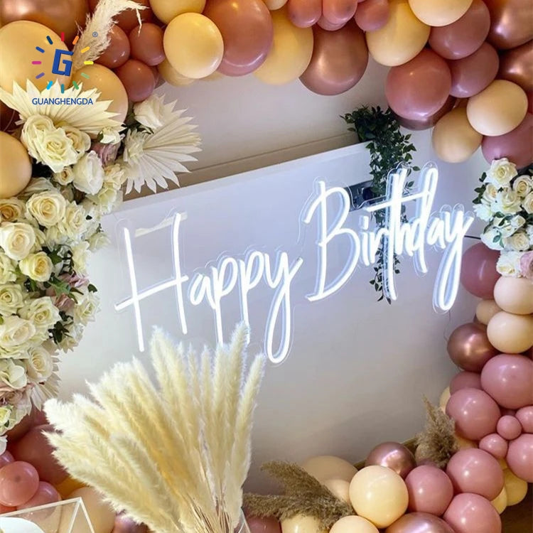 Neon Fast Delivery Acrylic No Design Outdoor Custom Led Light Neon Sign for Room Birthday