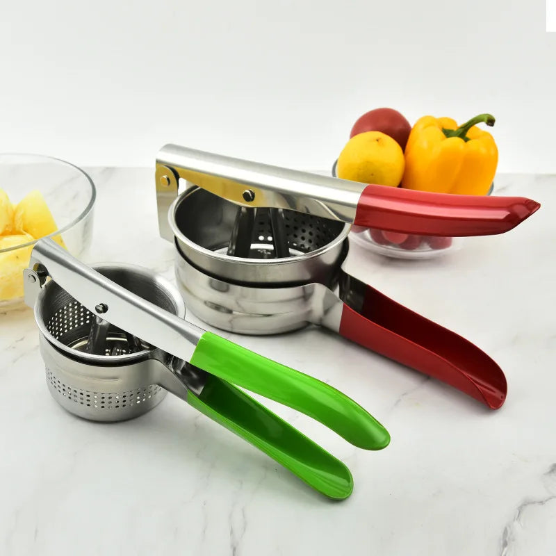 Stainless Steel Manual Potato Citrus Press Juicer Hand Squeezer Multifunctional Fruit