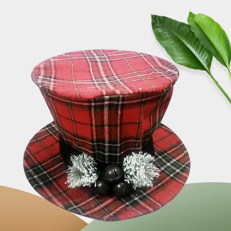 Elf Hat Christmas Tree Topper Decoration with Thicker Felt for Parties