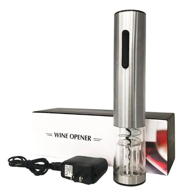 Stainless Steel Plastic USB Cable Rechargeable Eco-Friendly Portable Electric Red Wine