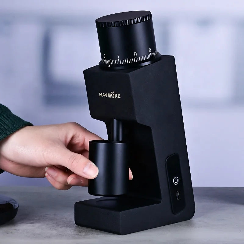 Portable Mini Dual Disc Grinding 48mm Conical Burr Electric USB Coffee Grinder M98