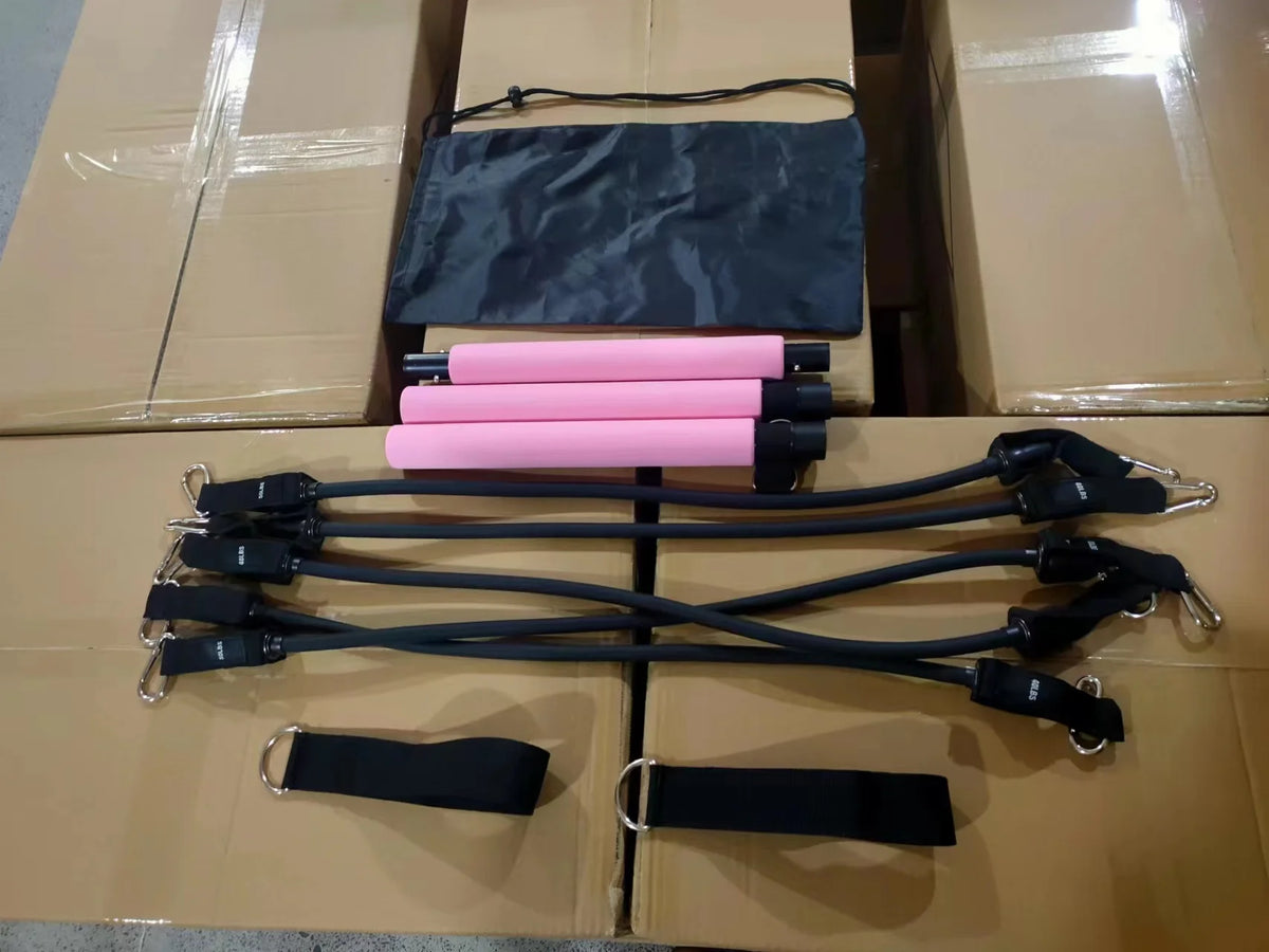 Harbour Pilates Bar Kit With Resistance Bands Pilates Bar Workout Equipment for Legs Hip