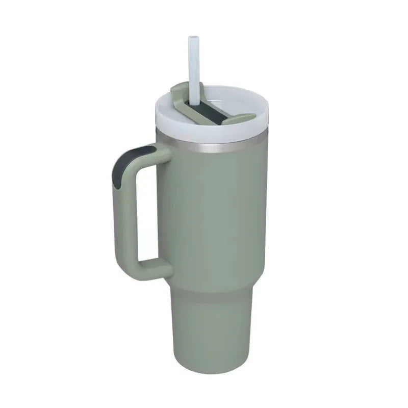 Custom Adventure H2.0 40 Oz Coffee Thermal Cup Stainless Steel Black Insulated Travel Mug