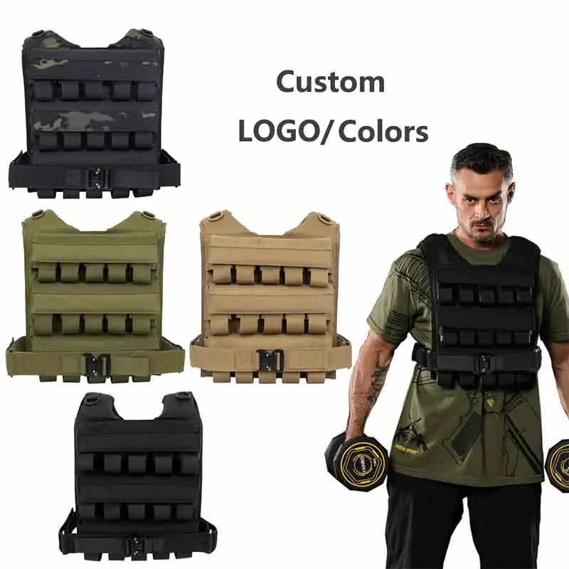 Weighted Vest Training Adjustable Iron Block Workout Body Strength Training Weight Vest