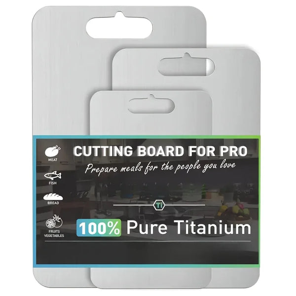 Titanium Cutting Board 100% Pure Cutting Boards for Kitchen Best Non Toxic Chopping Board