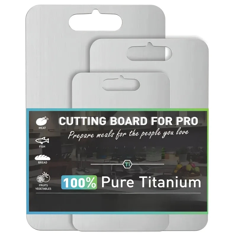 Titanium Cutting Board 100% Pure Cutting Boards for Kitchen Best Non Toxic Chopping Board