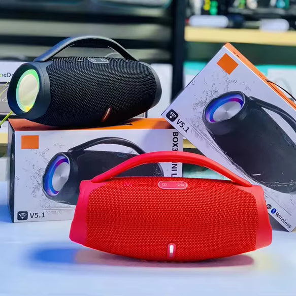 Bluetooth Portable Waterproof Boombox LED Speakers for Outdoor and Home Parties