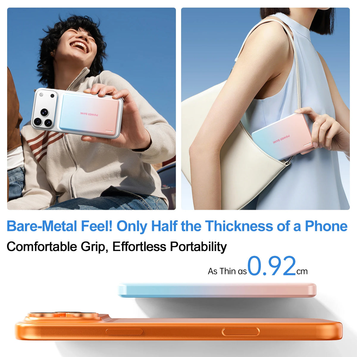Fast Charging Magnetic Power Bank 5000mah Phone Charger 15 W Ultra Slim Powerbank