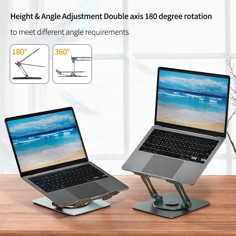 Foldable Aluminum Laptop Desk Stand Vertical Laptop Stand Holder Portable Adjustable