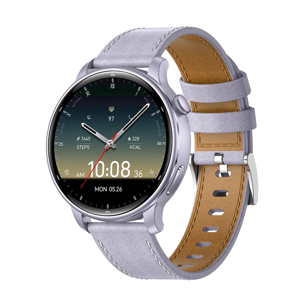 GPS Unisex Smart Watch 1.32inch AMOLED Screen Silica Gel 3ATM Waterproof Compass Fitness
