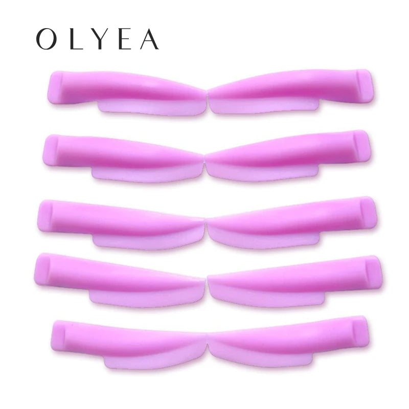 Silicone Lash Perm Shields in 5 Sizes, Soft U-Curl Eyelash Pads