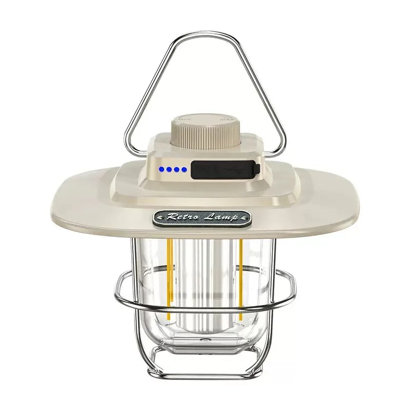 Portable Outdoor Rechargeable LED Portable Camp Lantern Tent Light Camping Light Handle