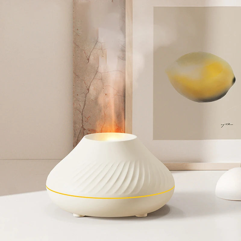 Outstanding New Flame Aroma Diffuser Essential Oil Lamp 130ml USB Portable Air Humidifier