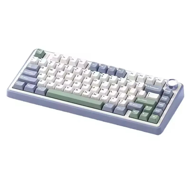 F75 75% Customized Mechanical Keyboard Full Key Hot Swap 2.4 Wireless Three Mode Keyboard