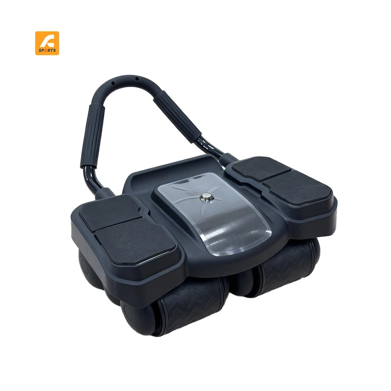 Automatic Rebound Abdominal Wheel ABS Home Fitness Equipment Elbow Support Roller for Men