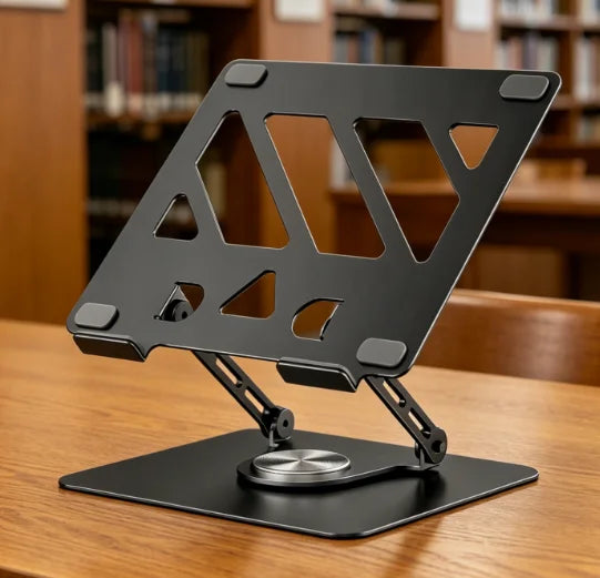 Laptop Tablet Stand Adjustable Height Angle Metal Notebook Holder Ventilated Design