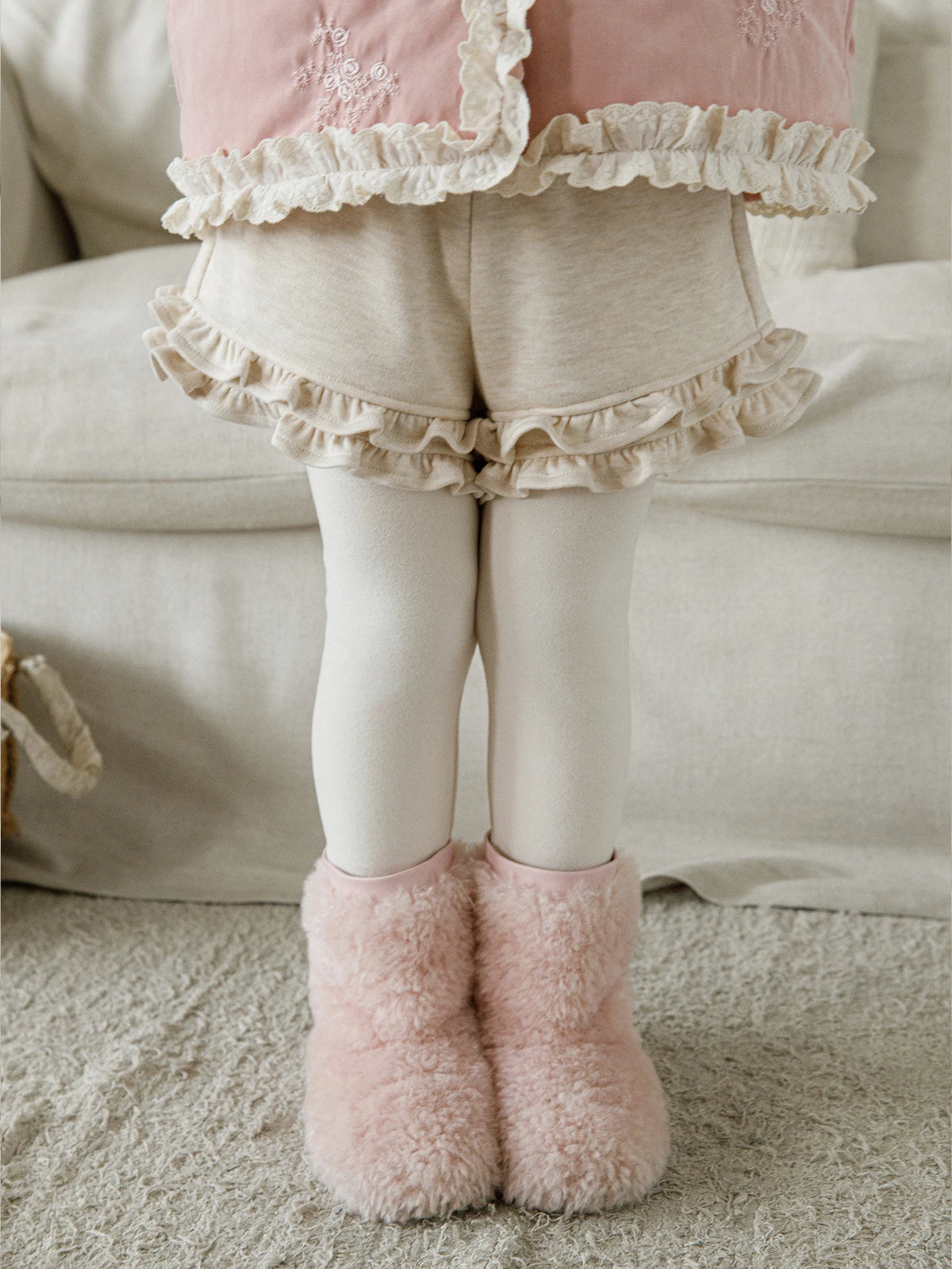 G64K2573 Winter Toddler Thick Fleece Lined Leggings Kids 10 Yr Old Girl 2-12T Kids Girl