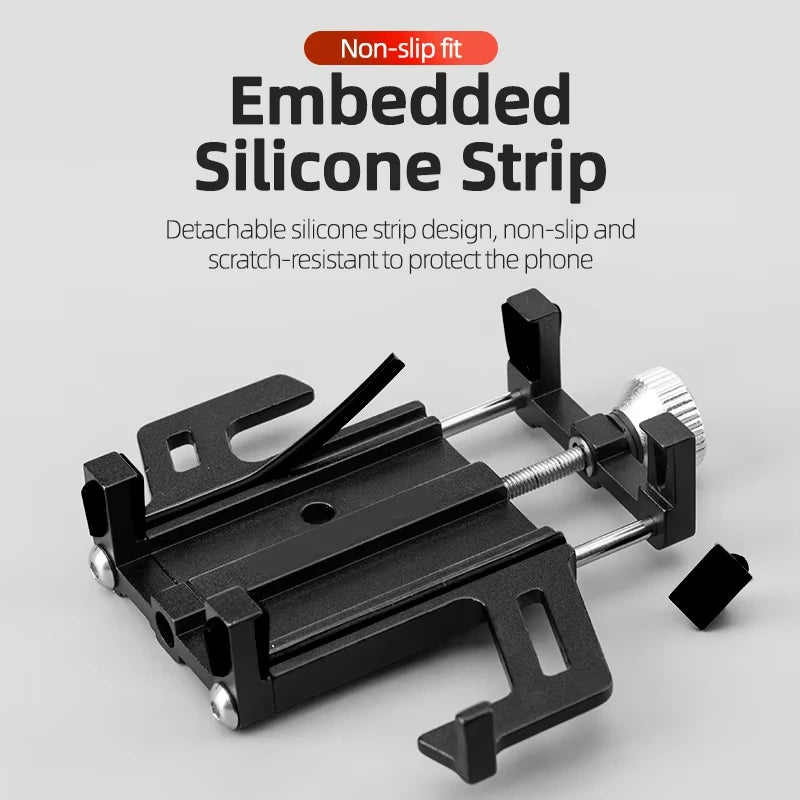 Motorcycle Phone Holder Bicycle Electric Smartphone CNC Aluminum Alloy Bracket Five Claws