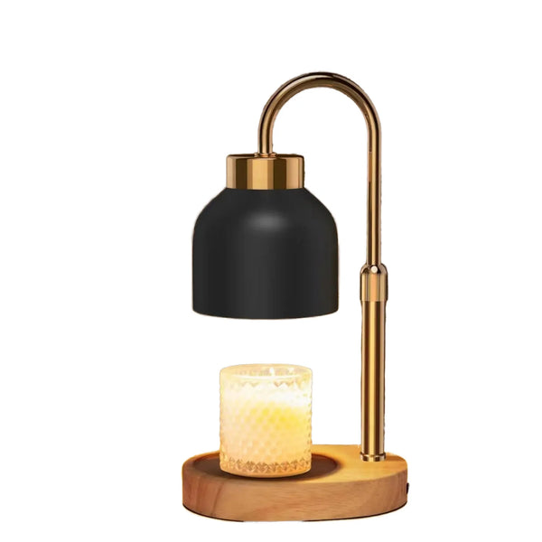 Electric Candle Warmer Lamp Timer Dimmer Adjustable Height Metal Jar Wax Melt Birthdays