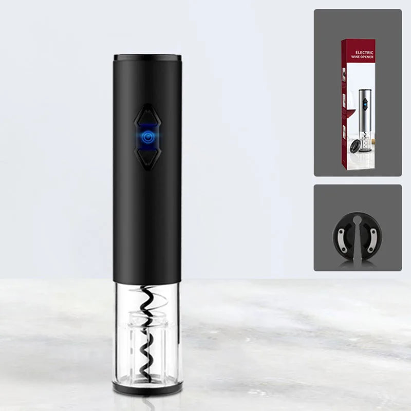 Electric Wine Bottle Opener Automatic Corkscrew with Foil Cutter Stainless Steel Gift