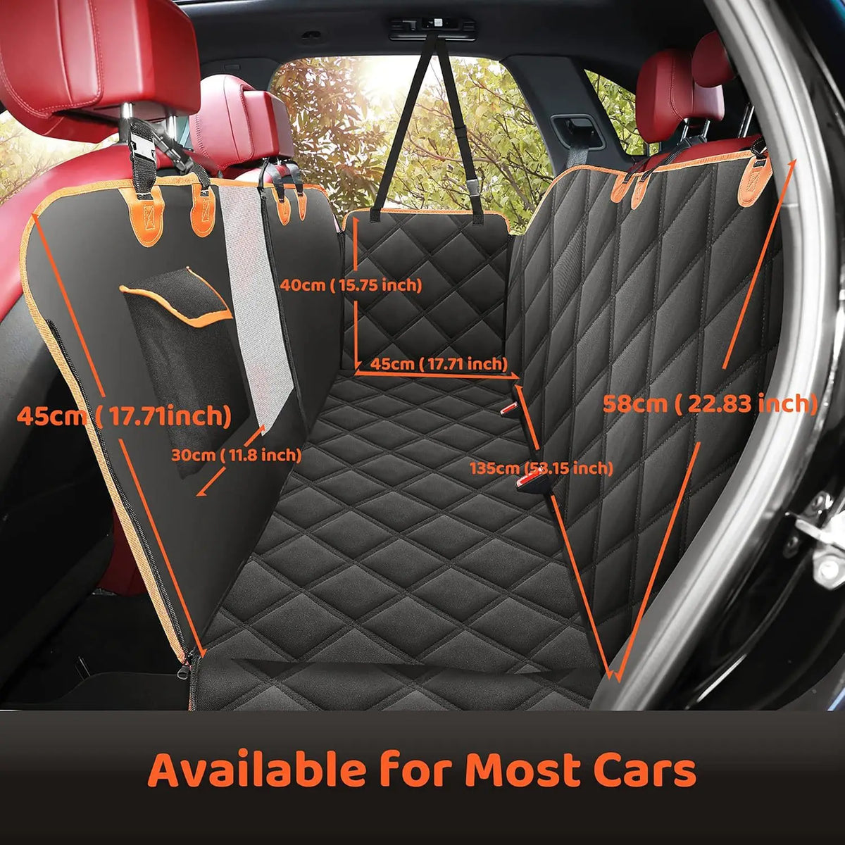 Selling Waterproof Anti-Scratch Dog Hard Car Seat Cover for Back Seat with Hard Bottom