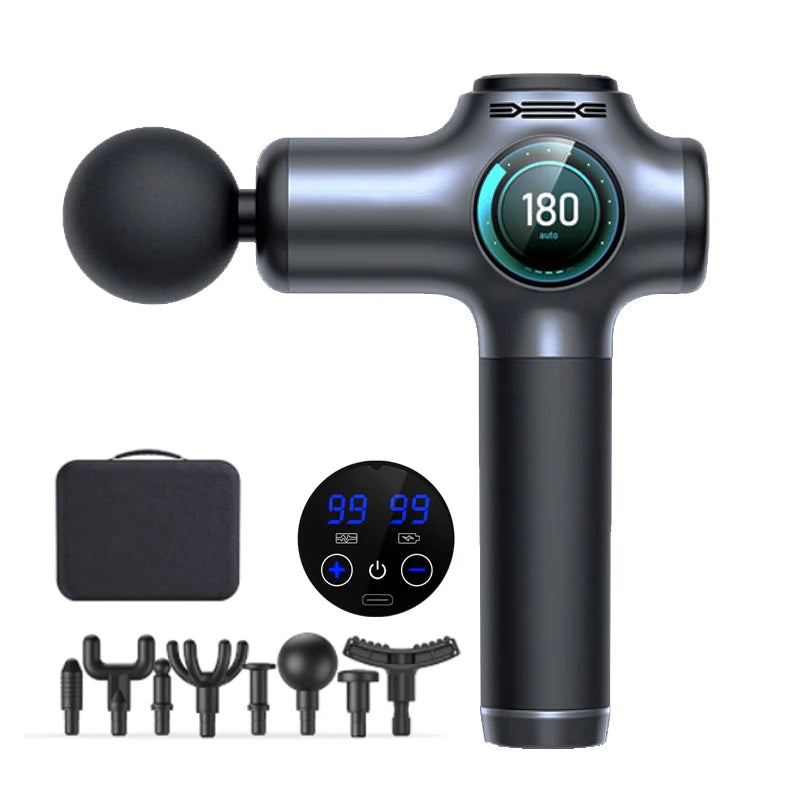 Massage Gun with 99 Speed Deep Tissue Muscle Vibration Hot and Cold Massage Head for Body