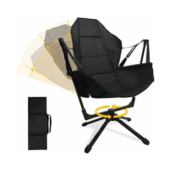 Custom 360 Degree Swivel Portable Leisure Travel Outdoor Hammock Swing Rocker Folding