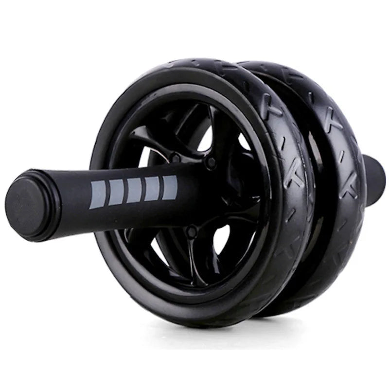 Rubber Dual-Wheel Ab Roller for Home Gym Core Strength Training