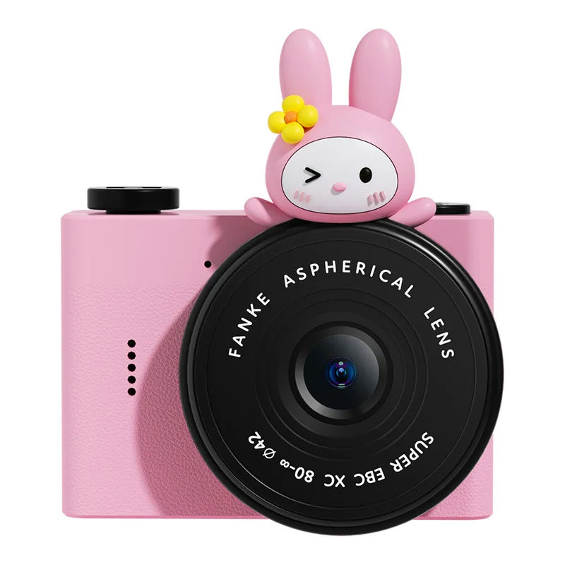 Kids Gift Mini Digital Video Camera 2000W HD with Built-In Games Cute Cartoon Design Gift