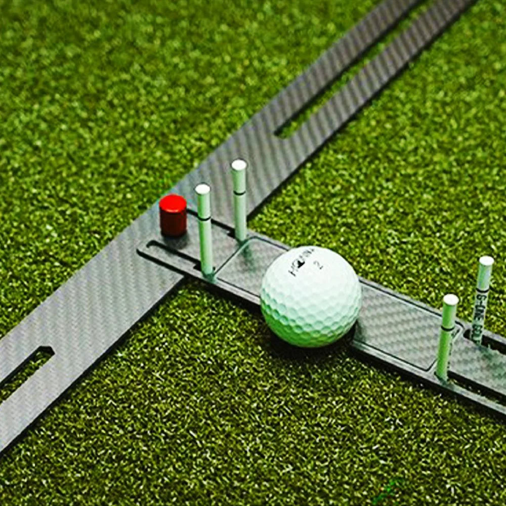 SwingPerfect Golf Carbon Fiber Dual Rail Swing Path Trainer
