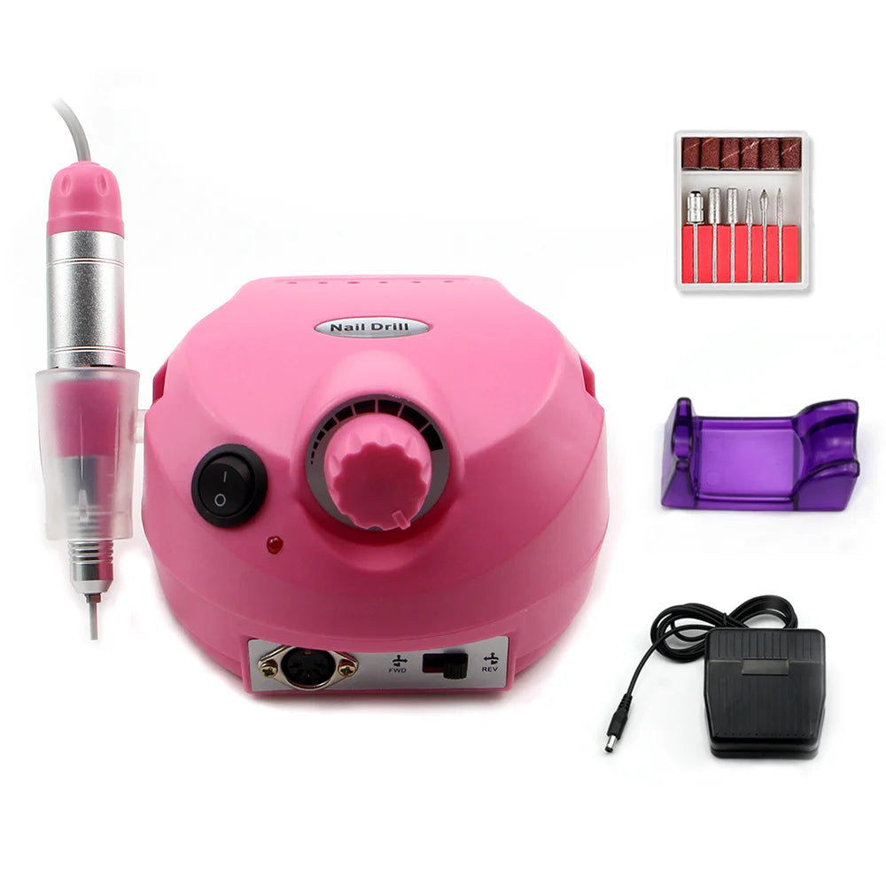 Professional Electric Nail Drill Machine Manicure Pedicure Salon Equipment 35000 RPM