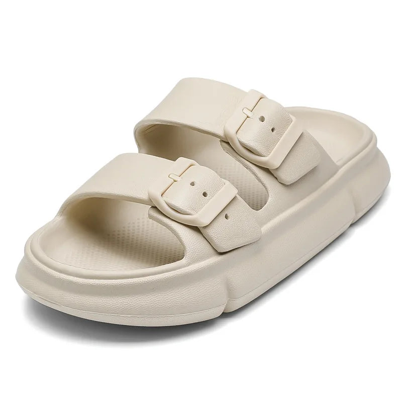 New Thick Bottom Cloud Slippers Unisex Soft Sole Slip On Slides Summer Outdoor Indoor