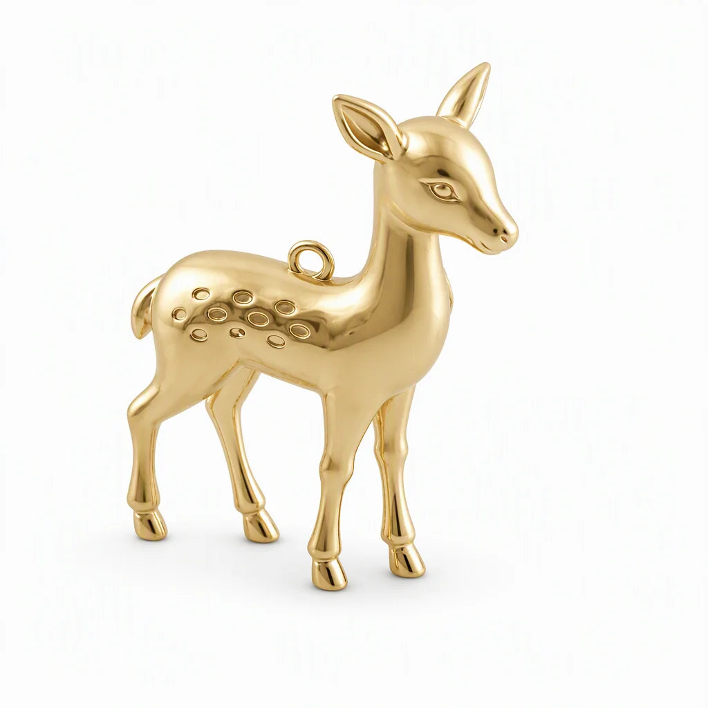 Custom Stainless Steel Pendant Necklace 18K Gold Plated Waterproof Non Tarnish