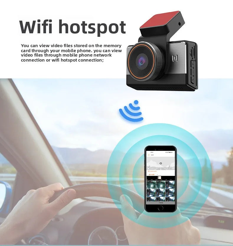 4G 2-Camera Vehicle Dash Camera HD DVR Front/Rear Recording In-Vehicle Remote Real-Time