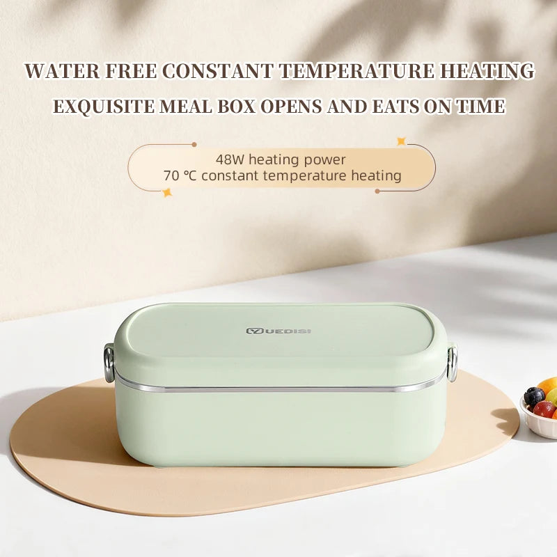 Great Bear 304 Stainless Steel Electric Heated Lunch Box 900ML Portable Home and Car Use
