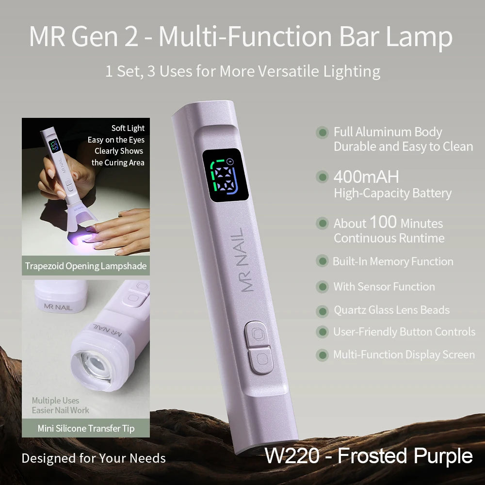 Mrnail One-Word Nail Phototherapy UV Lamp Battery-Powered Small Handheld Automatic