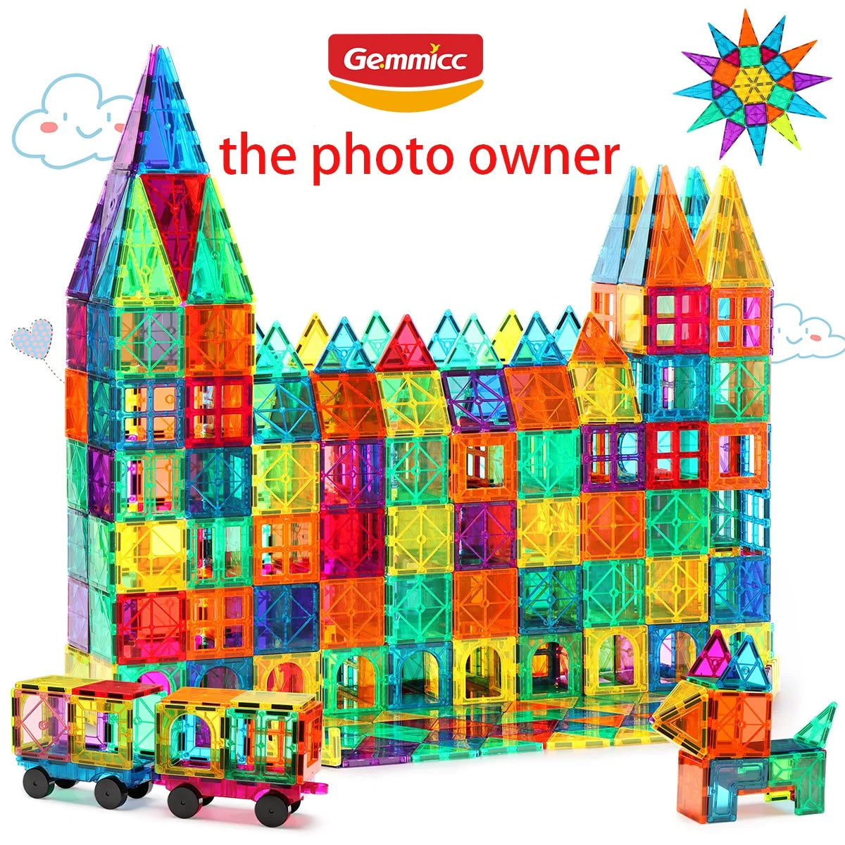 Gemmicc No Requirement Kids 60 100 Pcs 120 Pcs Educational 3D Magnetic Toy Magnetic