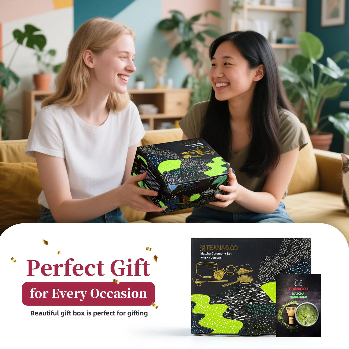 Tradition Tea Set for Making Latte Ceramic Bowl Matcha Whisk Set with Holder Scoop Sifter