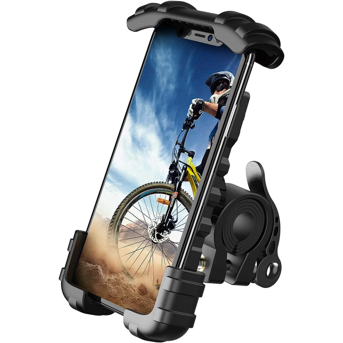 Bike Phone Holder for 4.7\" 6.8\" Smartphones Motorcycle Handlebar Cell Phone Clamp