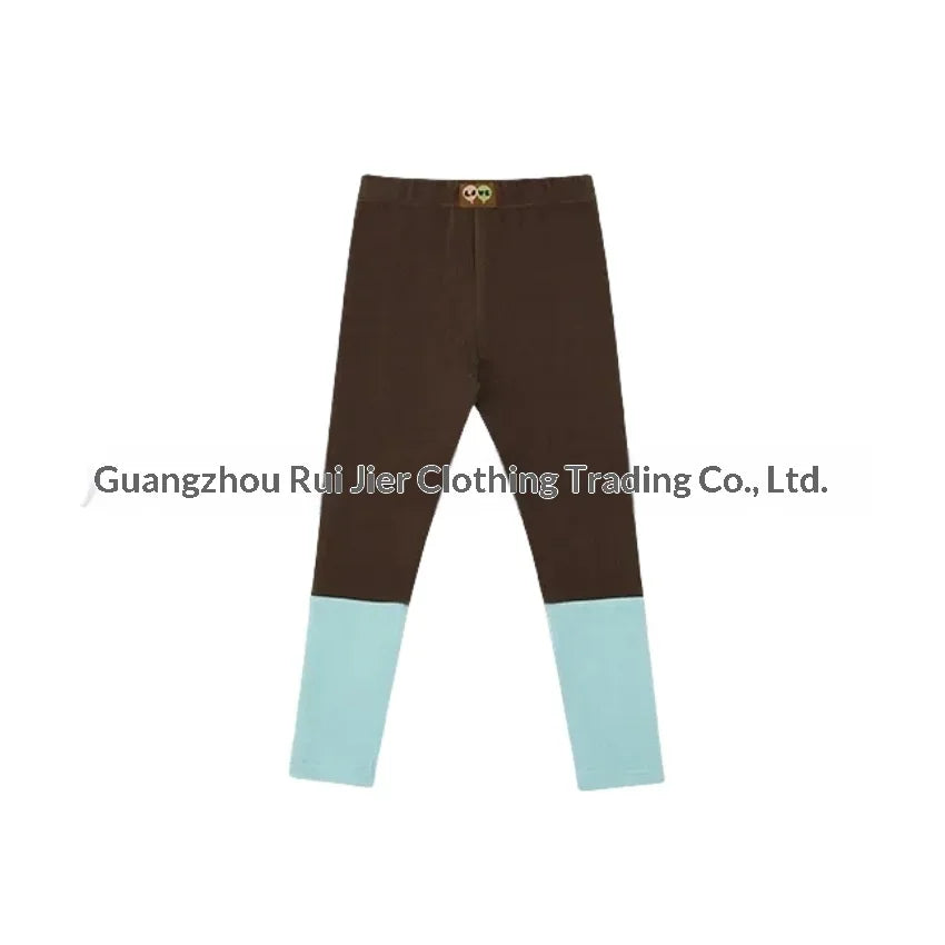 Stock Childrens Cotton Fleece-Lined Thickened DERON Base Leggings; Autumn/Winter Kids