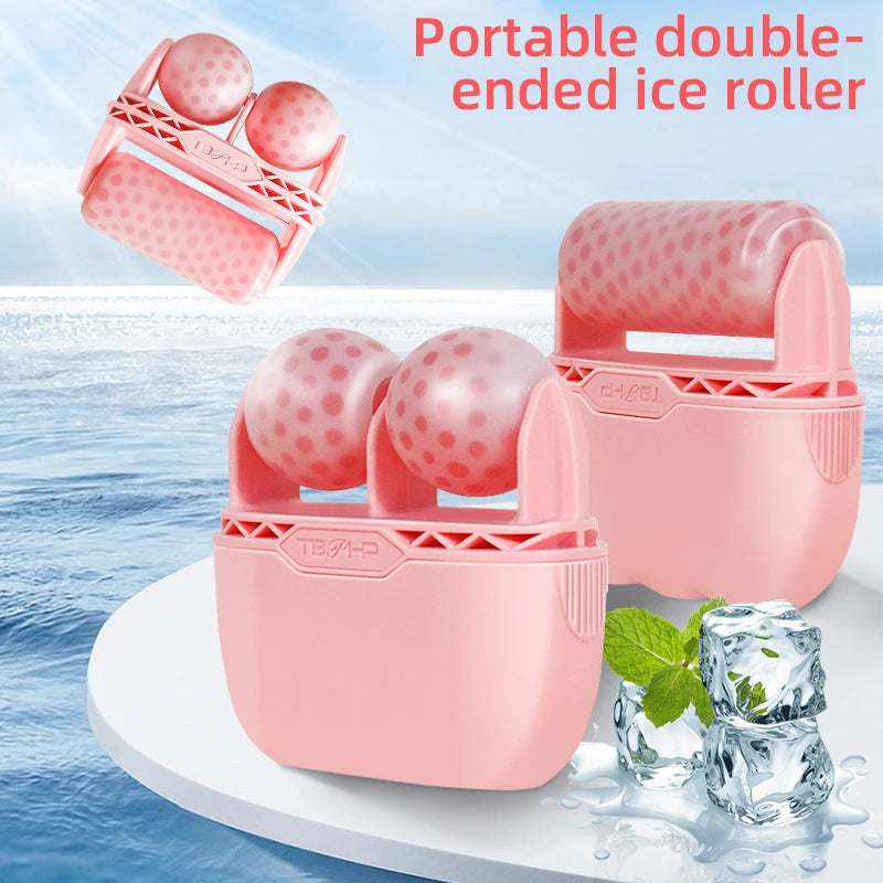 Handheld Personal Skin Care Ice Roller with V-Shaped Design for Face Beauty and Skin