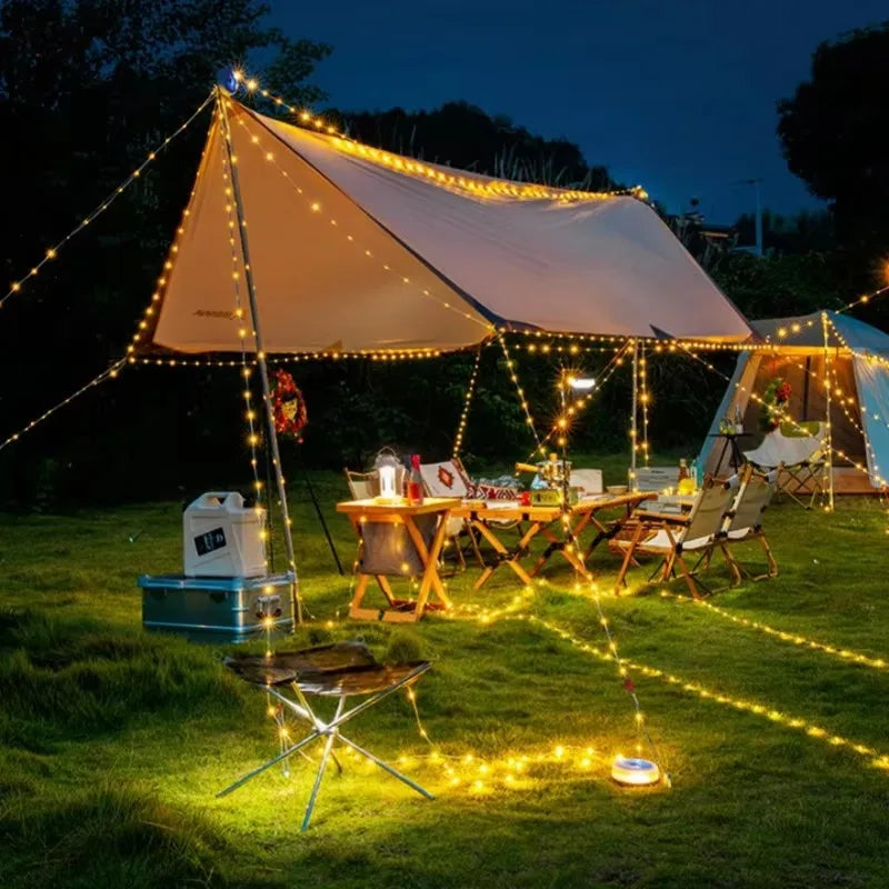 LED Camping Light Rechargeable Waterproof String Light Portable Atmosphere Lamp