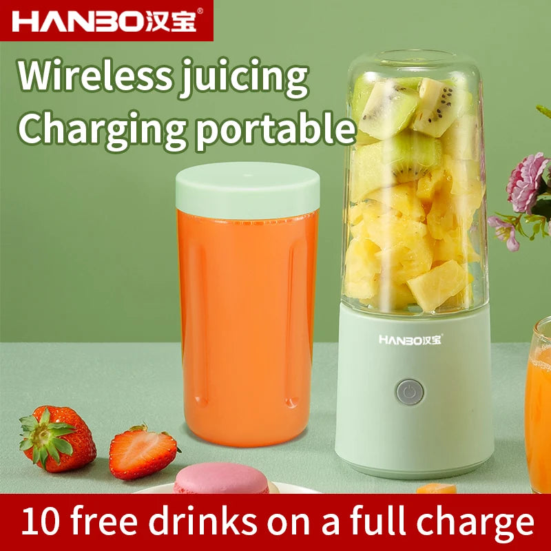 Portable Juice Blender Hand Mini Rechargeable Battery Juicer Blender Fruit Juicer Food