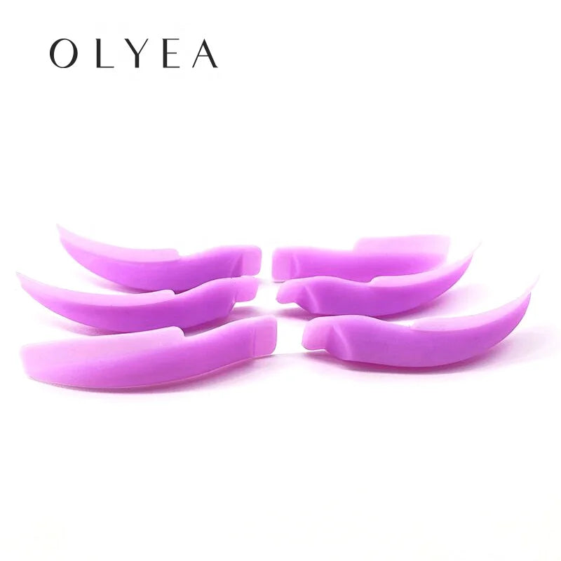 Silicone Lash Perm Shields in 5 Sizes, Soft U-Curl Eyelash Pads