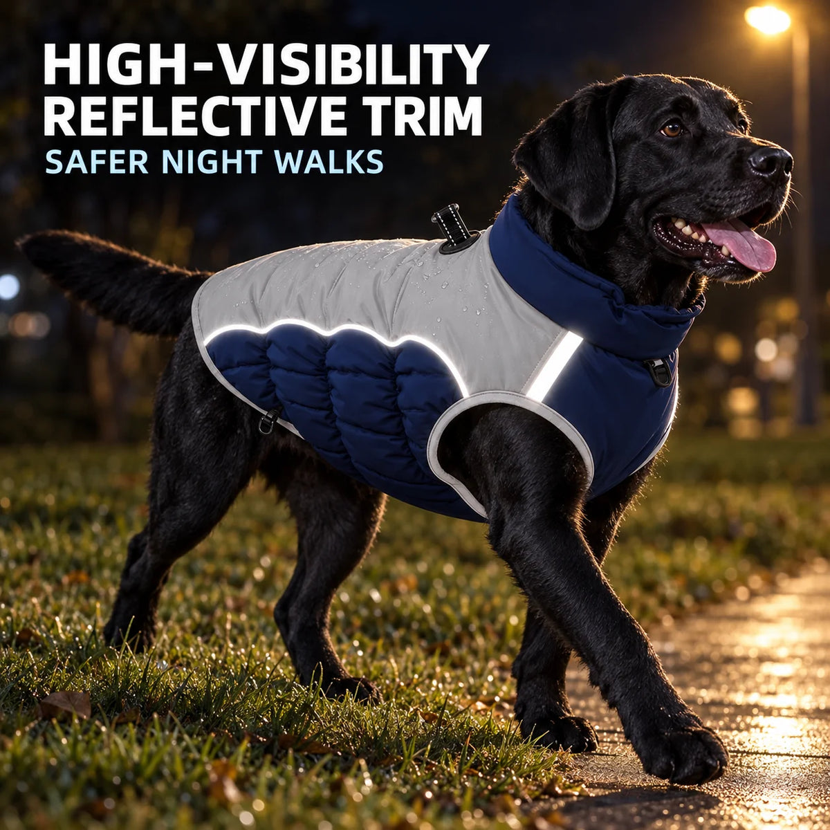 Zheng Xin Warm Winter Polyester Dog Coat Waterproof Jacket Vest Reflective Puppy Apparel
