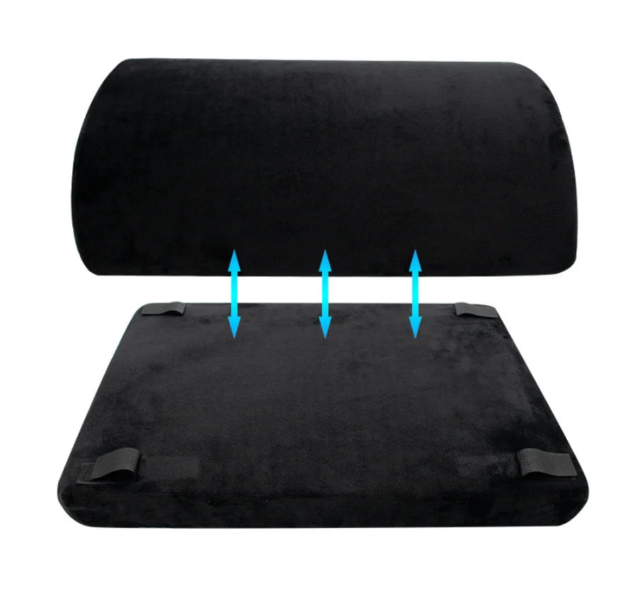 Foam Filling Water Drop Shape Adjustable Office Foot Rest Pillow Under Desk